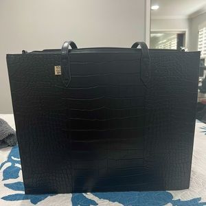 Beis Work Tote (Black Croc)
